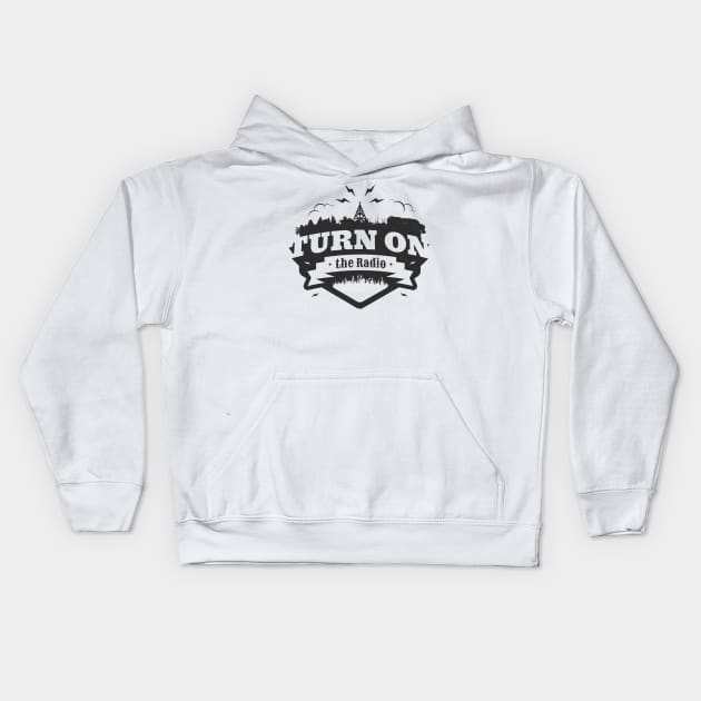 TURN ON THE RADIO Kids Hoodie by snevi